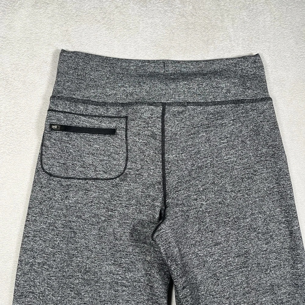 Lululemon Still Wide Leg Pants Women's 4 Heather Gray Cinch Hem Zipper Pocket